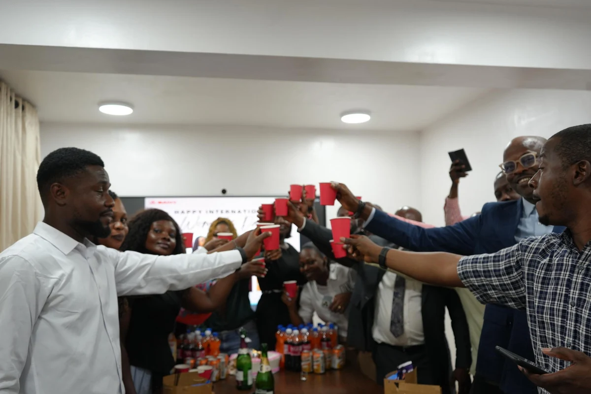SANY colleagues celebrating together