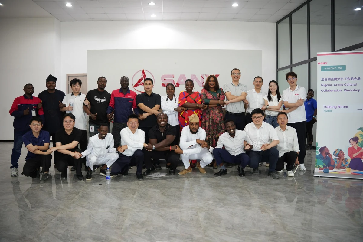 SANY colleagues together at a workshop